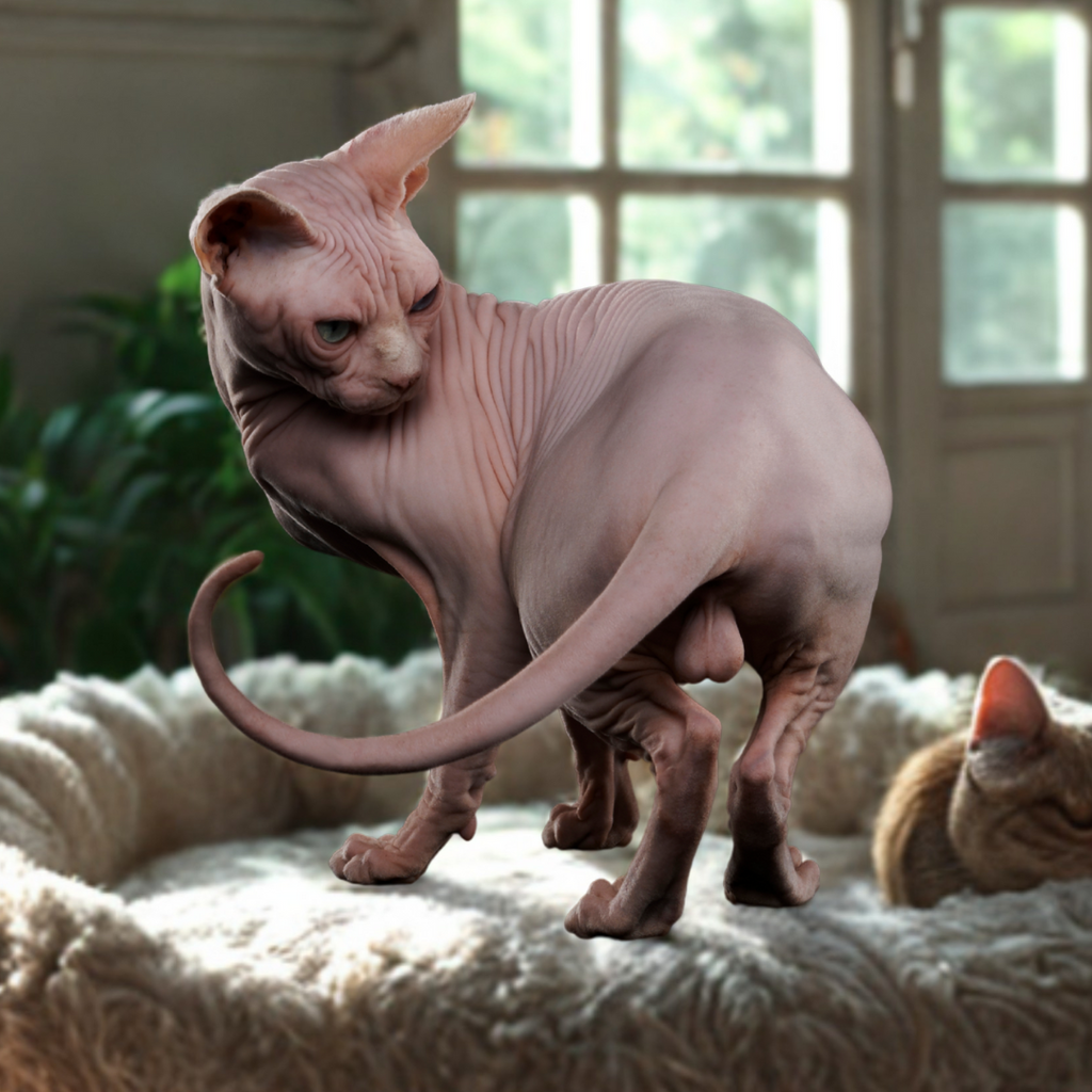 Why do Sphynx Cats Chew Their Tails?