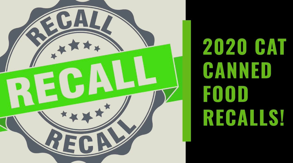 2020 CANNED CAT FOOD RECALLS!