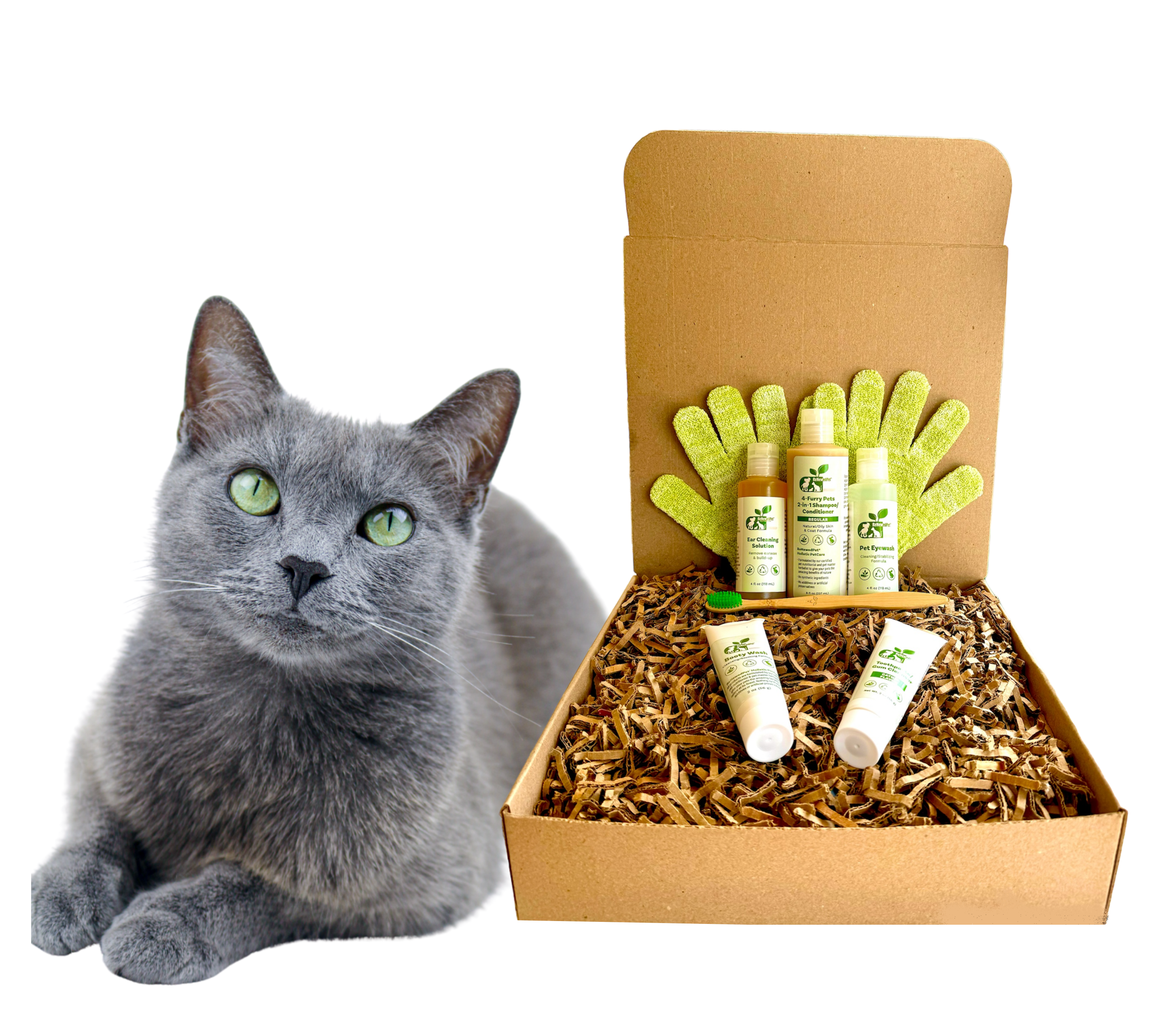 4-FURRY CATS *SENSITIVE GROOMING KIT – ReNewedPet